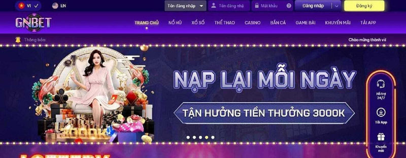 Gnbet - Nhà cái trực tuyến uy tín hàng đầu Châu Á