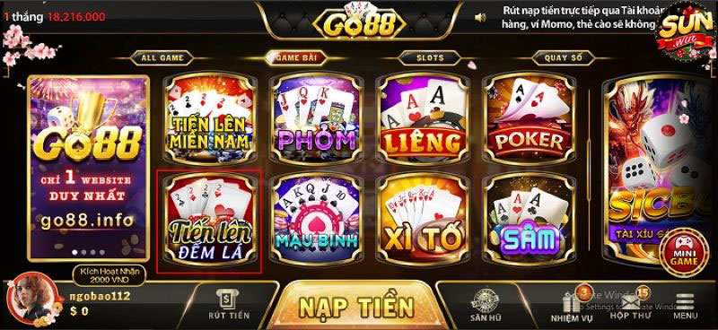 Kho tàng game cá cược phong phú của nhà cái Go88