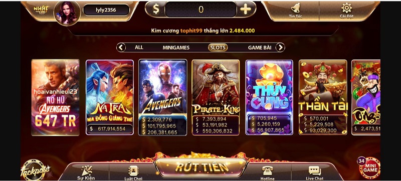 Kho game đa dạng, hấp dẫn tại Nhatvip