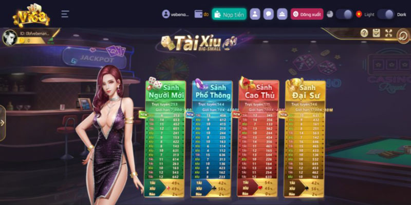 Tham gia chơi game tài - xỉu ngay cùng Vi68